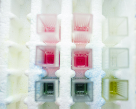 Reactive tests in the laboratoryの写真素材