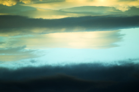 Sky with clouds and high contrast colors. Tranquil scene