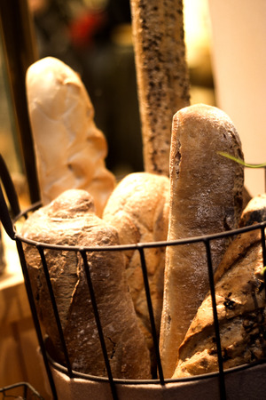 Varied bread of traditional bakery. No peopleの写真素材