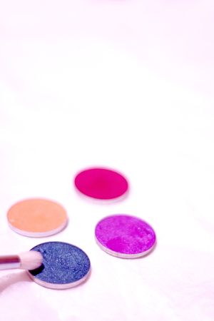 Brush for makeup and eyeshadows. Copy spaceの写真素材