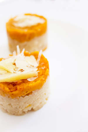 Sweet potato and cauliflower cakes. Vegetarian healthy food. No peopleの写真素材