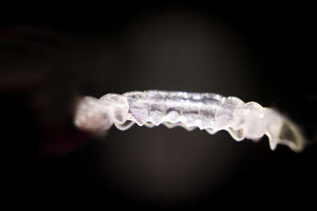Clear denture to align teeth. No peopleの写真素材