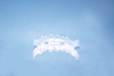 Clear denture to align teeth. No peopleの写真素材