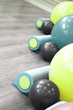 Equipment for gymnastics and pilates exercisesの写真素材
