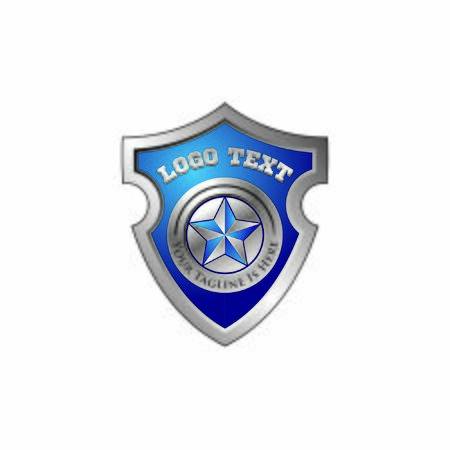 Metalic Shield Logo Vectorのイラスト素材