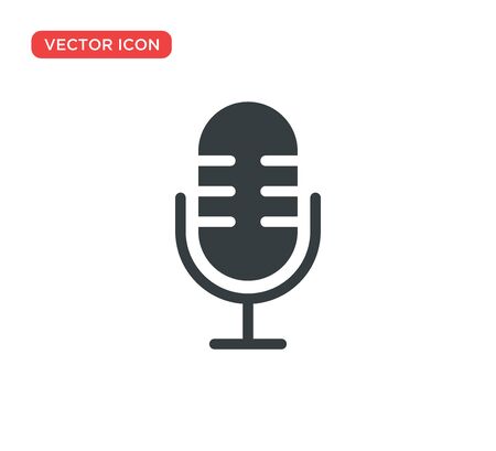 Microphone Icon Vector Illustration Designのイラスト素材