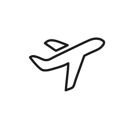 Airplane Icon Vector Silhouette Design Editable Resizable EPS 10のイラスト素材