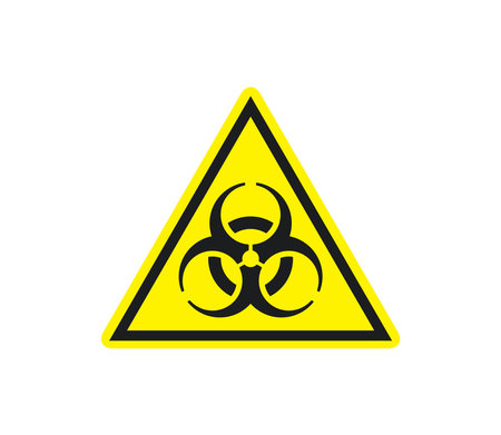 Biohazard Symbol Sign Icon Vector Illustration Design Editable Resizable EPS 10のイラスト素材