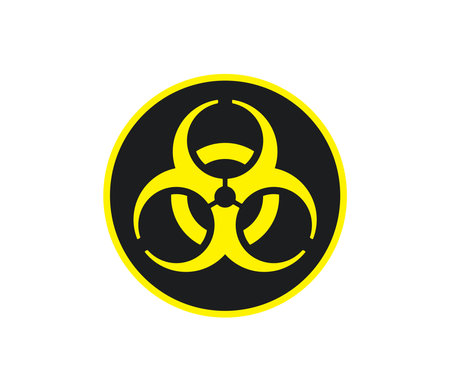 Biohazard Symbol Sign Icon Vector Illustration Design Editable Resizable EPS 10のイラスト素材