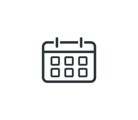 Calendar Icon Flat Vector Illustration Design Editable Resizable EPS 10のイラスト素材