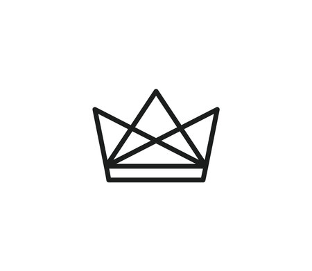 Crown Icon Mark Vector Illustration Design Editable Resizable EPS 10のイラスト素材