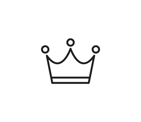 Crown Icon Mark Vector Illustration Design Editable Resizable EPS 10のイラスト素材