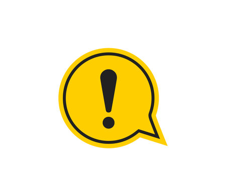 Exclamation Symbol Mark Icon Vector Illustration Design Editable Resizable EPS 10のイラスト素材