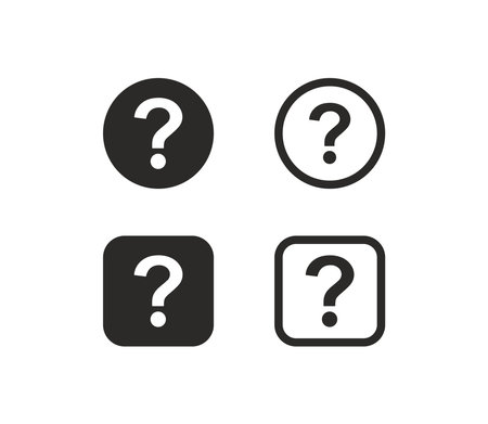 Question Mark Symbol Icon Vector Illustration Design Editable Resizable EPS 10のイラスト素材