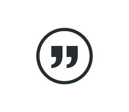 Quotation Mark Icon Symbol Vector Illustration Design Editable Resizable EPS 10のイラスト素材