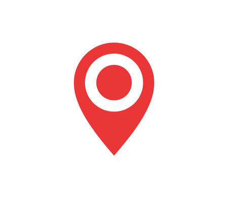 Pin Point Locator Map Icon Vector Illustration Design Editable Resizable EPS 10のイラスト素材