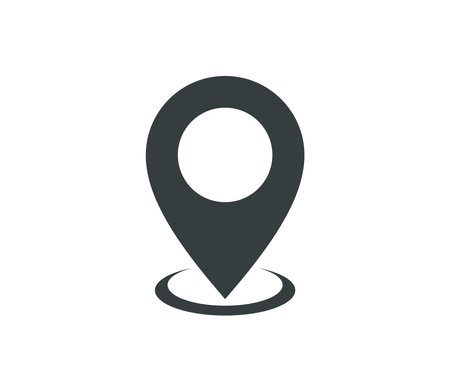 Pin Point Locator Map Icon Vector Illustration Design Editable Resizable EPS 10のイラスト素材