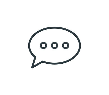 Speech Bubble Chat Icon Vector Illustration Design Editable Resizable EPS 10のイラスト素材