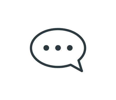 Speech Bubble Chat Icon Vector Illustration Design Editable Resizable EPS 10のイラスト素材