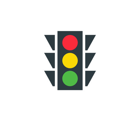 Traffic Light, Stop Light Symbol Icon Vector Design Editable Resizable EPS 10のイラスト素材