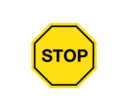 Stop Traffic Sign Symbol Vector Illustration Design Editable Resizable EPS 10のイラスト素材