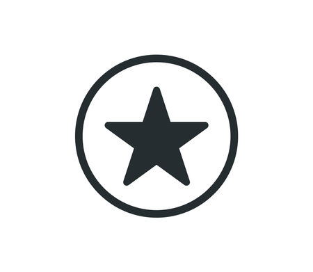 Star Flat Icon Vector Illustration Design Editable Resizable EPS 10のイラスト素材