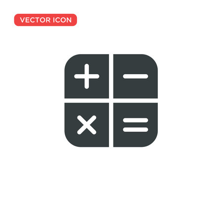 Calculator Icon Vector Illustration Design Editable Resizable EPS 10のイラスト素材