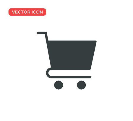 Shopping Cart Icon Vector Illustration Design Editable Resizable EPS 10のイラスト素材