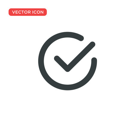 Check Mark Icon Vector Illustration Design Editable Resizable EPS 10のイラスト素材