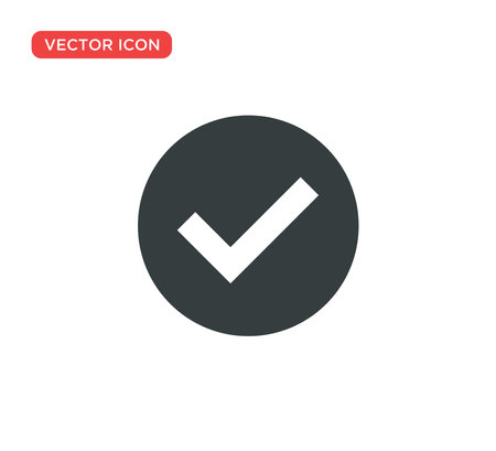 Check Mark Icon Vector Illustration Design Editable Resizable EPS 10のイラスト素材
