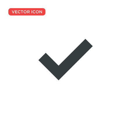 Check Mark Icon Vector Illustration Design Editable Resizable EPS 10のイラスト素材