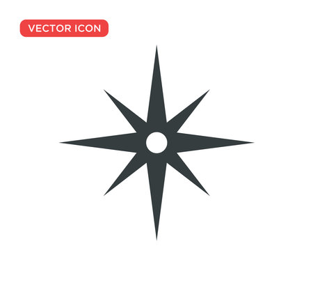 Arrow Compass Icon Vector Illustration Design Editable Resizable EPS 10のイラスト素材