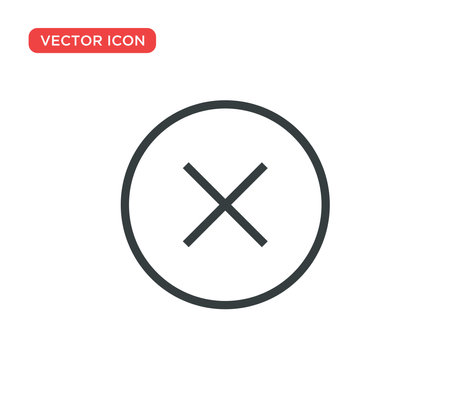 Close Icon Vector Illustration Design Editable Resizable EPS 10のイラスト素材