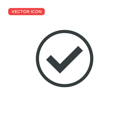 Check Mark Icon Vector Illustration Design Editable Resizable EPS 10のイラスト素材