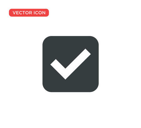Check Mark Icon Vector Illustration Design Editable Resizable EPS 10のイラスト素材