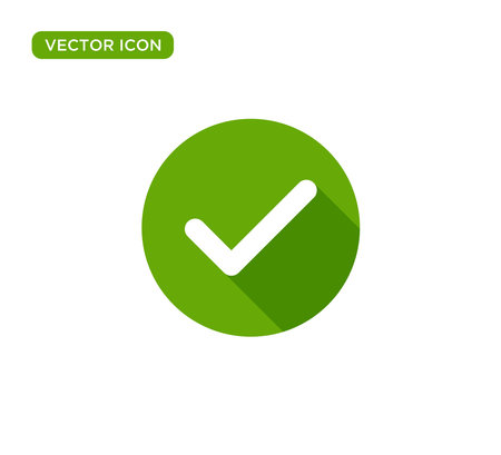 Check Mark Icon Vector Illustration Design Editable Resizable EPS 10のイラスト素材