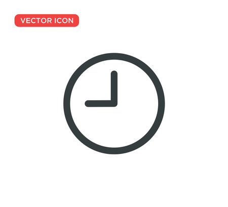 Clock Icon Vector Illustration Design Editable Resizable EPS 10のイラスト素材