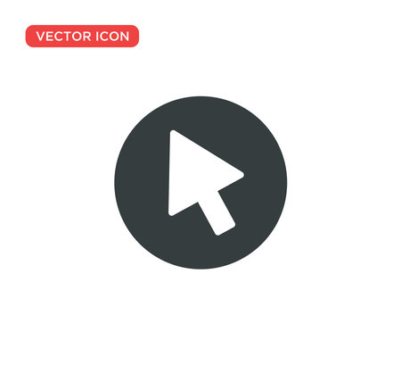 Pointer Cursor Icon Vector Illustration Design Editable Resizable EPS 10のイラスト素材
