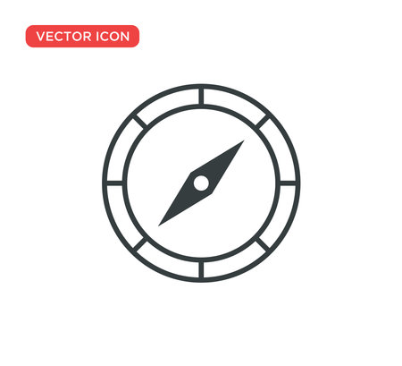 Arrow Compass Icon Vector Illustration Design Editable Resizable EPS 10のイラスト素材