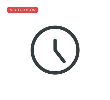 Clock Icon Vector Illustration Design Editable Resizable EPS 10のイラスト素材