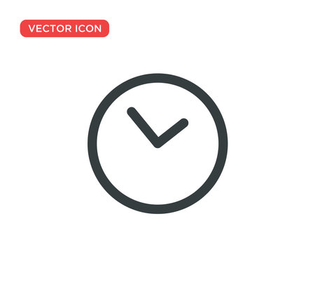 Clock Icon Vector Illustration Design Editable Resizable EPS 10のイラスト素材