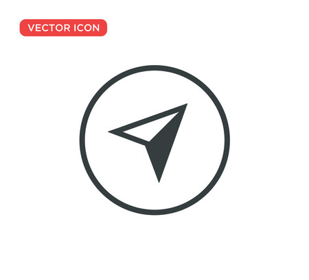 Arrow Compass Icon Vector Illustration Design Editable Resizable EPS 10のイラスト素材
