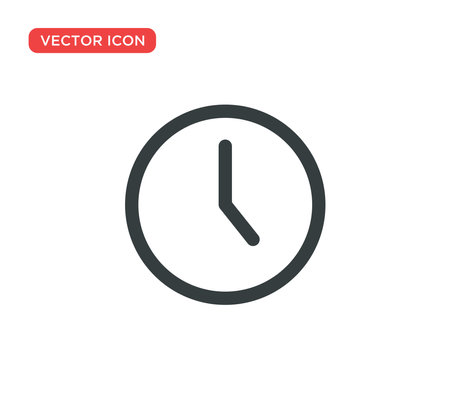Clock Icon Vector Illustration Design Editable Resizable EPS 10のイラスト素材