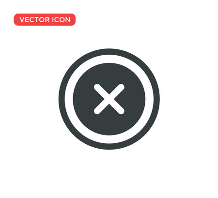 Close Icon Vector Illustration Design Editable Resizable EPS 10のイラスト素材