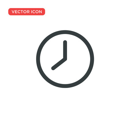 Clock Icon Vector Illustration Design Editable Resizable EPS 10のイラスト素材