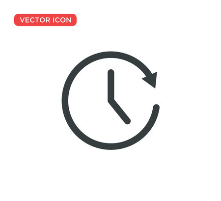 Clock Icon Vector Illustration Design Editable Resizable EPS 10のイラスト素材
