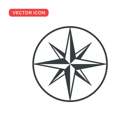 Arrow Compass Icon Vector Illustration Design Editable Resizable EPS 10のイラスト素材
