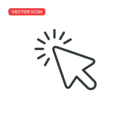 Pointer Cursor Icon Vector Illustration Design Editable Resizable EPS 10のイラスト素材