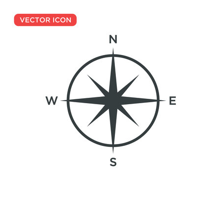Arrow Compass Icon Vector Illustration Design Editable Resizable EPS 10のイラスト素材