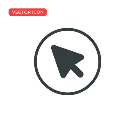 Pointer Cursor Icon Vector Illustration Design Editable Resizable EPS 10のイラスト素材